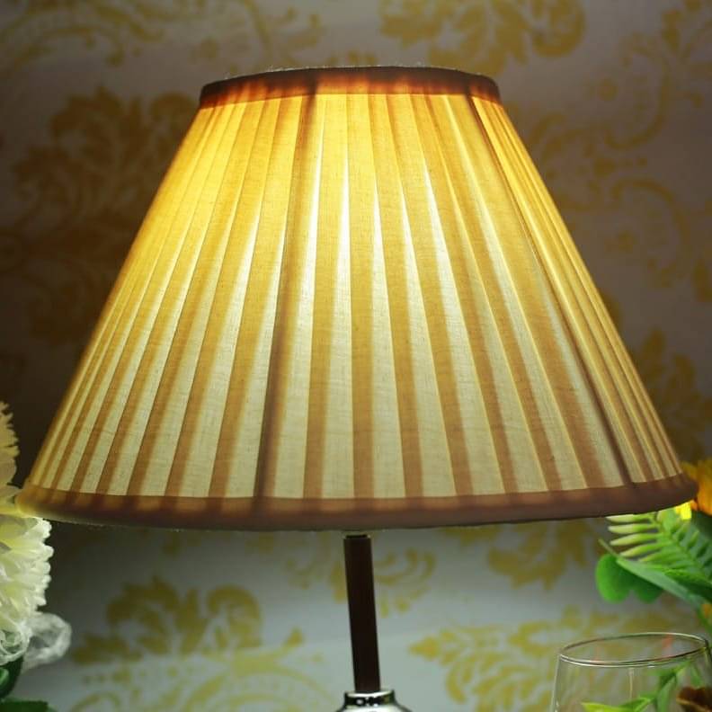Pleaded Cone Lampshade